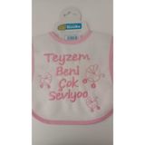 My Baby Kumsal Su Geçirmez Teyzem Beni Çok Seviyor Baskılı Bebek Mama Önlüğü SLCKYTT