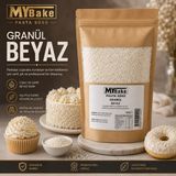 My Bake 1. Mybake Beyaz Granül Pasta Süsü 1 kg | Pasta, Cupcake, Kurabiye ve Tatlı Süsleme Şekeri - 1000gr