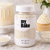 My Bake 2 mm Beyaz Draje Şeker – Pasta ve Tatlı Süsleme Şekeri