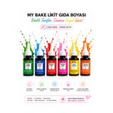 MY BAKE MALDİ PASTACILIK MY BAKE SIVI GIDA BOYASI 60 GR 6 LI SARI KIRMIZI MAVİ YEŞİL PEMBE TURUNCU