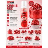 My Bake Mybake Kırmızı Metalik Sprey Gıda Boyası 250 ml