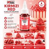 My Bake Mybake Kırmızı Su Bazlı Likit Gıda Boyası
