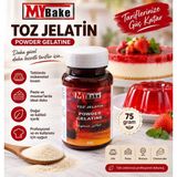 My Bake Mybake Toz Jelatin 75 gr – Toz Jelatin | Tatlı ve Pastacılık Ürünleri Için - 75,1 kg