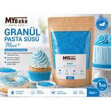 My Bake Premium Mavi Granül Pasta Süsü 1 kg - 1000gr
