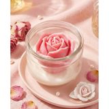 My Balli Store 1 Adet Gül Şekilli Kavanoz Soya Mum