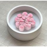 My Balli Store Pembe Çiçek Mum Taş Tozu Kase 400GR