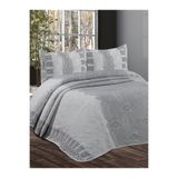 My Bed Home Collection Delüx Ariana Model Yastıklı Yatak Örtüsü Takımı Gri