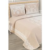 My Bed Home Collection DELÜX PERLA YATAK ÖRTÜSÜ PİKE TAKIMI (BEJ)