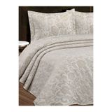 My Bed Home Collection SARMAŞIK YASTIKLI YATAK ÖRTÜSÜ PİKE TAKIMI (BEJ)