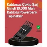 My Best Store 22.5W Hızlı + 15W Kablosuz Şarj – Akıllı Powerbank ile Her An Enerji - Renkli
