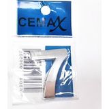 My Best Store 4 cm Plastik Krom Kaplama Kapı Numarası - 7 - Standart - Renkli