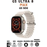 My Best Store 49MM Ekranlı Kilitli Vidalı Kordonlu Gri Akıllı Saat - Nabız ve Uyku Takibi Özellikli - Renkli - Standart