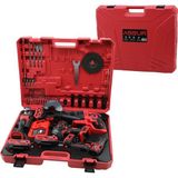 My Best Store 4pcs Usta Elektrikli Alet Seti ŞARJLI=21V Matkap - Vidalama - Spral Taşlama - Somun Plastik Çanta