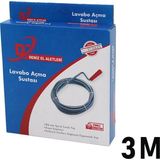My Best Store Deniz El Aletleri ( 3mt ) ( Susta ) ( Spiral Esnek Yay ) Lavabo &amp; Gider Boru Açar*48 - Çok Renkli