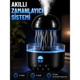 My Best Store Denizanası Tasarımlı Ultrasonik Hava Nemlendirici Rgb LED Işıklı Sessiz Buhar Makinesi Zaman A - Renkli
