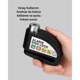 My Best Store Ekonomik Alarm Disk Kilidi Motosiklet Scooter Bisiklet Güvenlik