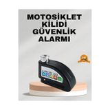 My Best Store Ekonomik Alarm Disk Kilidi Motosiklet Scooter Bisiklet Güvenlik