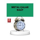 My Best Store Gümüş Renkli Sessiz Işıklı Dekoratif Masa Üstü Çalar Saat Alarmlı ÇOK RENKLİ