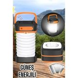 My Best Store Güneş Enerjili LED Lamba Kamp Lambası Katlanabilir Lamba USB Şarjlı - Renkli