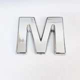 My Best Store M Harfi Villa Tipi Krom Yapışkanlı 9 cm Harf - Standart - Renkli