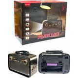 My Best Store Nostalji Radyo Bluetooth Hoparlör Usb-Sd Kart Giriş LED Fener Işıklı Bataryalı Pilli Yeni Nesi - 1