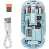 My Best Store Ofis ve Günlük Kullanım Için Mavi Bluetooth Kablosuz Mouse - Renkli