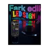 My Best Store RGB LED Matrix Panel 60 cm 16x96 Piksel Kayan Yazı ve Animasyon Destekli ÇOK RENKLİ