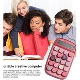 My Best Store Sevimli Kare Tuşlu 10 Haneli Ldc Ekran Hesap Makinası Pembe - Renkli