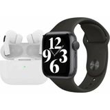 My Best Store Suya Dayanıklı Akıllı Saat ve Bluetooth Kulaklık Seti - Siyah Renk, Nabız ve Uyku Takibi Özel - Renkli - Standart