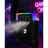 My Best Store Taşınabilir Mini Klima Nemlendirici Fan Rgb LED Aydınlatmalı USB Fan - Renkli