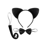 My Best Store(4466) Kedi Kostüm Taç Kuyruk Papyon Seti 1 Adet