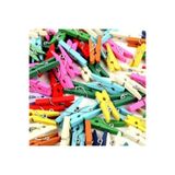 My Best Store(777) 50'li Renkli Ahşap Mandal 3.5cm (12'li Paket-600 Adet)