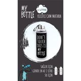 My Bottle Borosilikat Cam Matara 1000 ml Su Şişesi 1lt - 1 lt - Siyah