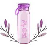 My Bottle Köşe Cam Matara 500 ml - Renk Seçenekli - Mor