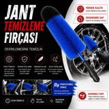 My Brusher Jant Temizleme Fırçası – Yumuşak Kıllı Profesyonel Araç Jant Yıkama Fırçası, Çizmez, Ergonomik Sap - mavi siyah
