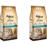 My Cat Topaklanan Bentonit Kedi Kumu Marsilya Sabun Kokulu Kalın Taneli 2x10 lt Kedi Kumu