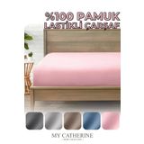 My Catherine Lastikli Çarşaf %100 Pamuk Tek ve Çift Kişilik - Penye Kumaş Lüks Konfor Yumuşaklık ve Dayanıklılık