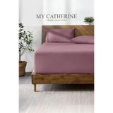 My Catherine Lastikli Çarşaf Hipoalerjenik%100 Pamuk Penye Kumaş Çift Kişilik 200x200 Lila, LUXCARSAF