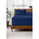 My Catherine Lastikli & Hipoalerjenik Çarşaf |%100 Pamuk Penye Kumaş | Lacivert 120x200, LUXCARSAF