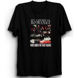 My Chemical Romance, Mix Design, Rock Metal Müzik Grubu Unisex %100 Pamuk Tişört - 5XL - Beyaz