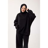 My City 5334 - 3 İplik Şardonlu Salaş Basic Kadın Sweatshirt