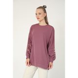 My City 5633 - Rahat, Salaş Basic Kadın Uzun Sweatshirt