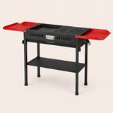 My Class Myclass Master Grill Büyük Katlanır Kömürlü Kamp Mangalı - Siyah - Kırmızı