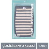 My Clean Vibe Parmaklı Çizgili Bamboo Ipek Kese