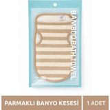 My Clean Vibe Parmaklı Damalı Bamboo Ipek Kese