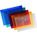 My Clear Bag Renkli Çıtçıtlı Dosya W-290 3 Adet Alfa