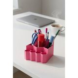 My Craft 3D Arı Kovanı Mavi Masaüstü Kalemlik-Makyaj Organizeri - Pembe