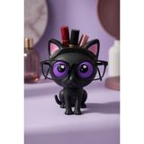 My Craft 3D Kedi Figürlü Gözlük Standı Gözlüklük Kalemlik Makyaj Fırçası Ruj Organizer Masaüstü Dekoratif Ofis Düzenleyici - Mor