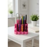 My Craft 3D Masa Üstü Organizer Kalemlik Çok Gözlü | Ofis & Çalışma Masası Düzenleyici - Pembe