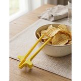My Craft 3D MYCRAFT3D 4'lü Parmak Arası Cips Tutucu Chopstick - Klavye Mouse Kirletmeyen Aparat - Sarı